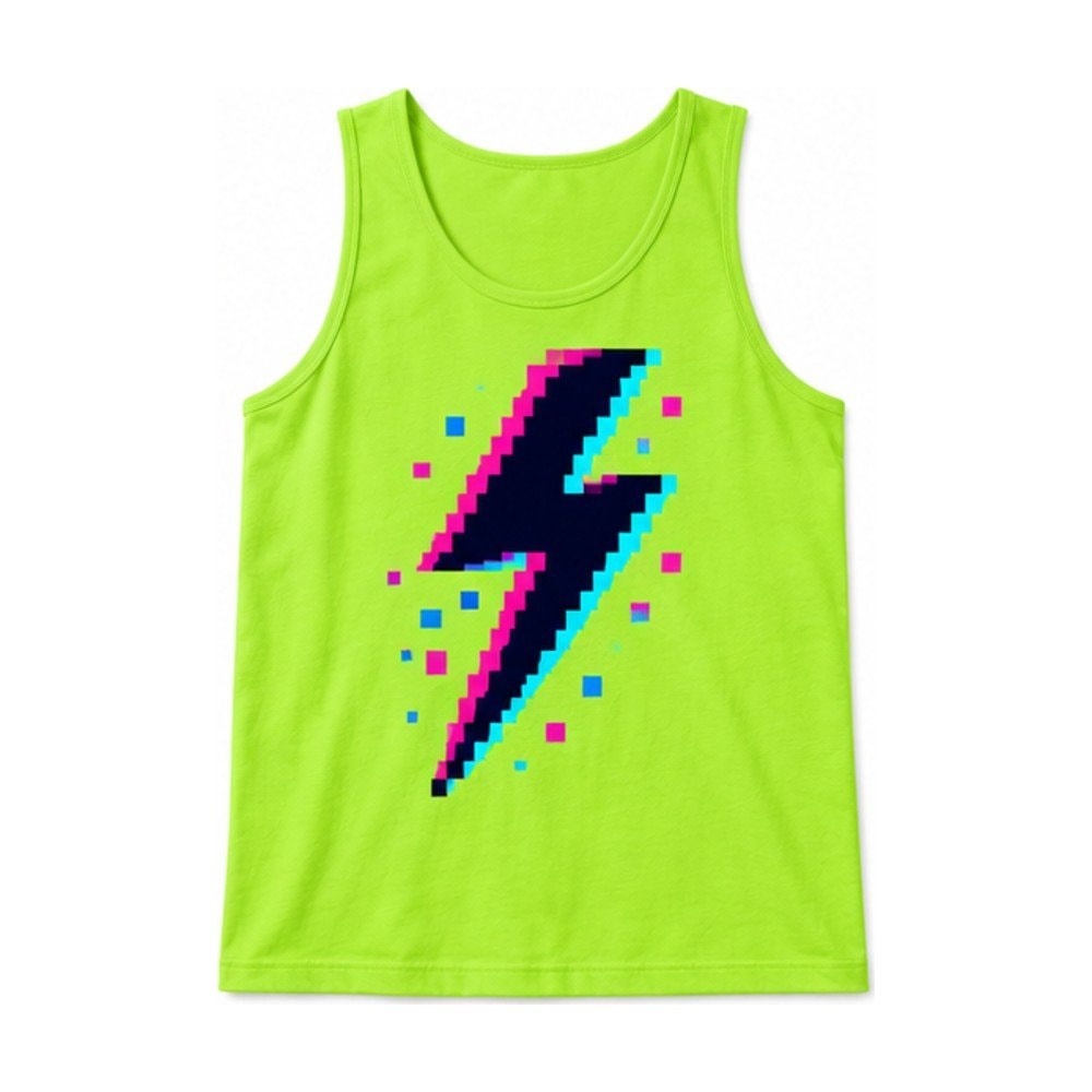 Pixel Lightning Bolt Tank Top